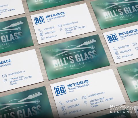 Bill's Glass Business Card Concept
